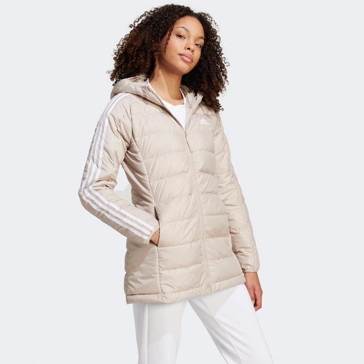 adidas（アディダス） W ESS 3S ライトダウン フーディジャケット