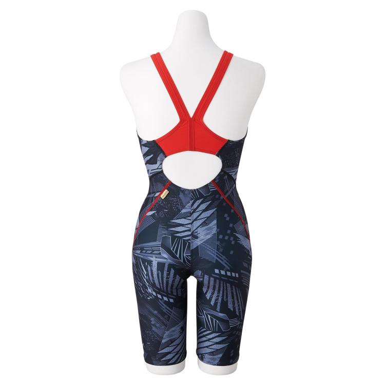 ミズノ 競泳用ハーフスーツブラック×レッド Mizuno N2MG122496 MIZUNO ミズノ公式 競泳用FX・SONIC SYNERGY ハーフスーツ