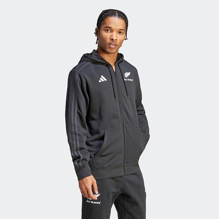 adidas（アディダス） M RUGBY ALL BLACKS 3ストライプス フルジップ