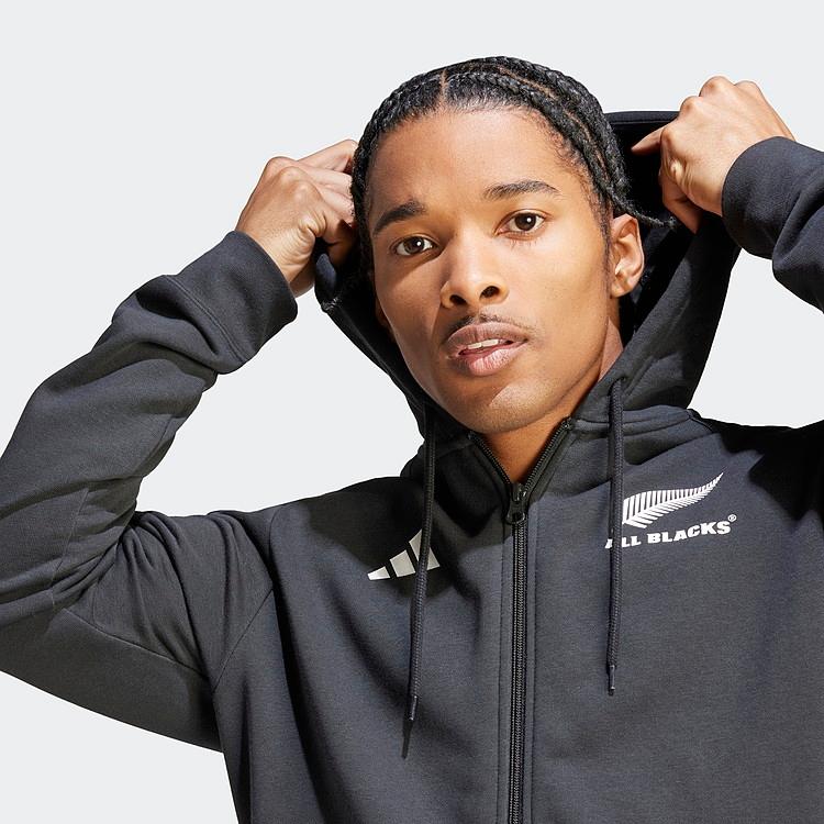 adidas（アディダス） M RUGBY ALL BLACKS 3ストライプス フルジップ