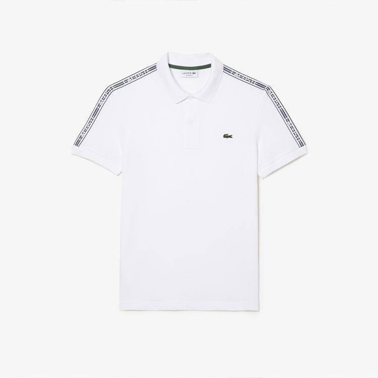 LACOSTE（ラコステ） 鹿の子地ポロシャツ ショルダーテーピング メンズ