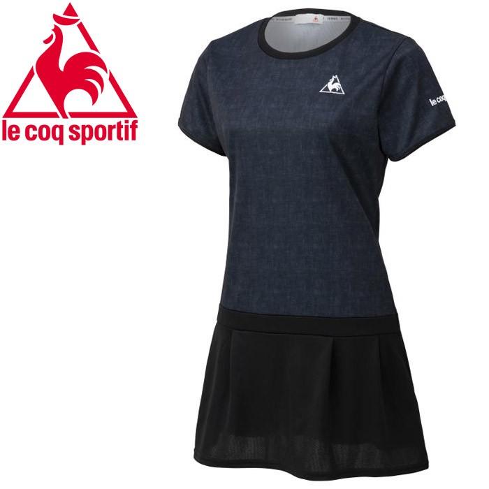 公式店舗 メール便 ルコック テニス シャンブレーワンピース ウィメンズ Qtwpjj02 Blk 最高の Www Muslimaidusa Org