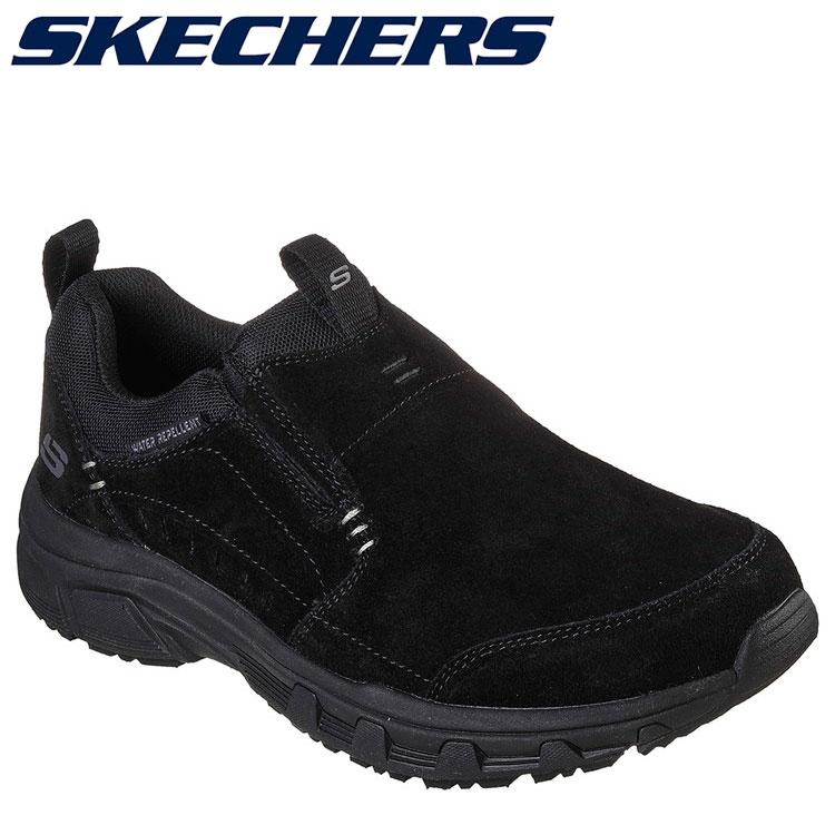 スケッチャーズ Oak Canyon 2372 k メンズシューズ スリッポン スニーカー オールブラック 黒靴 黒スニーカー 男性 おしゃれ 通勤靴 靴 くつ イーゾーン スポーツ Paypayモール店 通販 Paypayモール