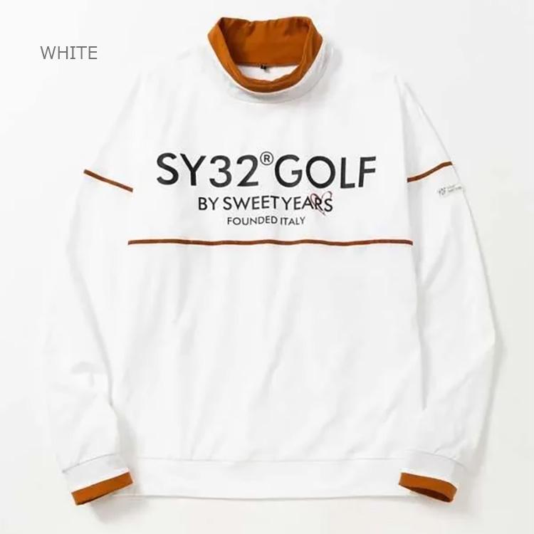 SY32 ゴルフ ULTRA LIGHT BACK BRUSHED モックネックスウェットシャツ メンズ 2025秋冬 ゴルフウェア SYG-25A1-17 SY32 by SWEET YEARS（エスワイサーティトゥバイスィートイヤーズ
