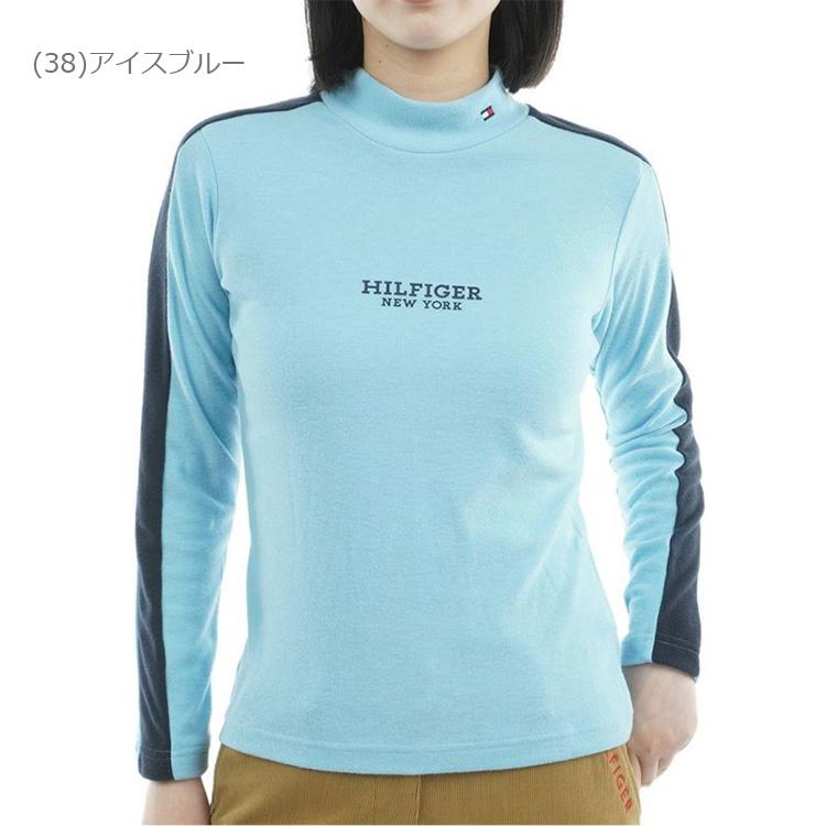 ゴルフウェア　トミー ヒルフィガー ゴルフ　レディース ストレッチ 長袖 モックネック ライン シャツ THLA583 [2025年秋冬モデル] TOMMY HILFIGER（トミー・ヒルフィガー） トミーヒルフィガーゴルフ