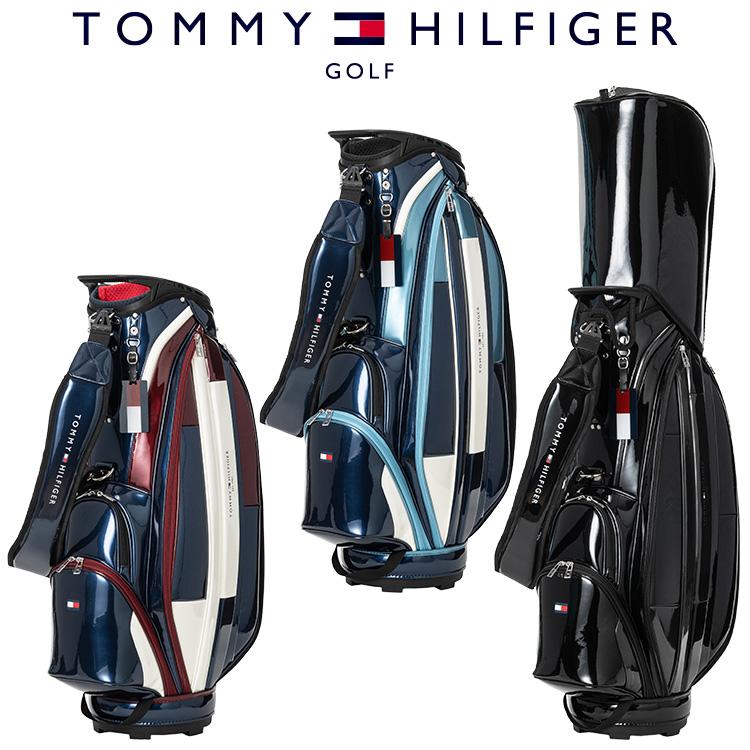 美品トミーヒルフィガー ゴルフエナメルキャディバッグ　一年のみ使用　定価5.5万 TOMMY HILFIGER GOLF トミーヒルフィガーゴルフ エナメルスポーツ