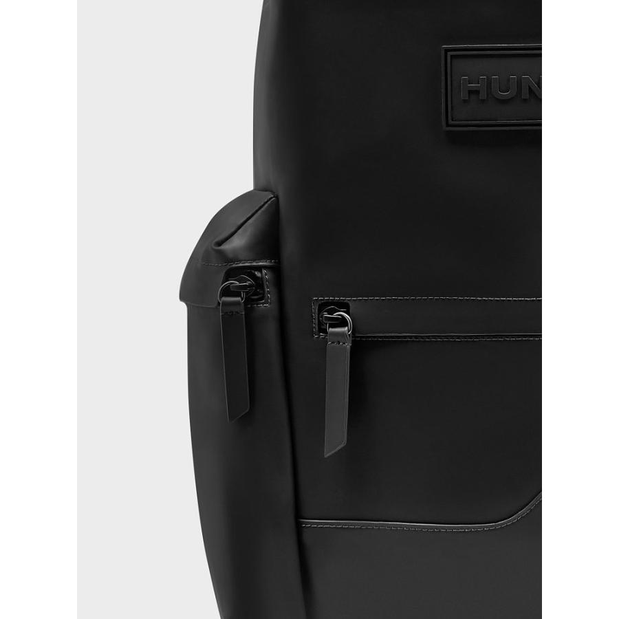 ハンター HUNTERオリジナル ラージ トップクリップ バックパック - ラバーレザー UBB2022LRS-BLKの画像