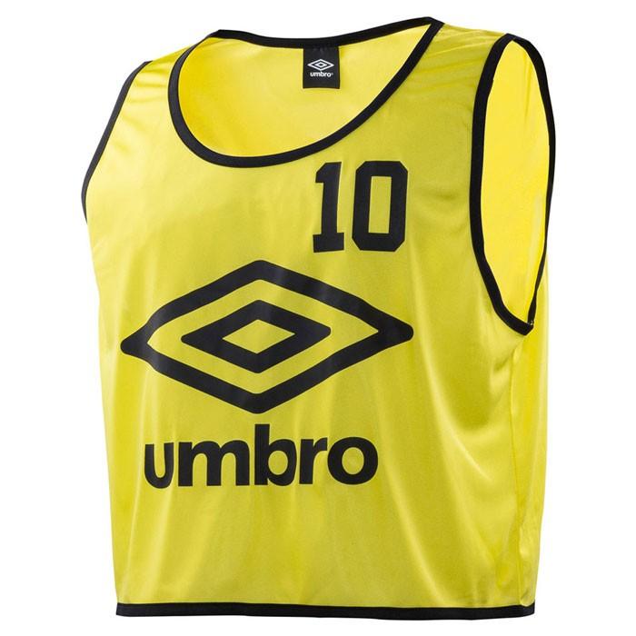 アンブロ　UMBRO ビブス　大人用　10枚セット　収納袋入り　オレンジ umbro（アンブロ） サッカー ビブス ゼッケン ストロングビブス(10枚