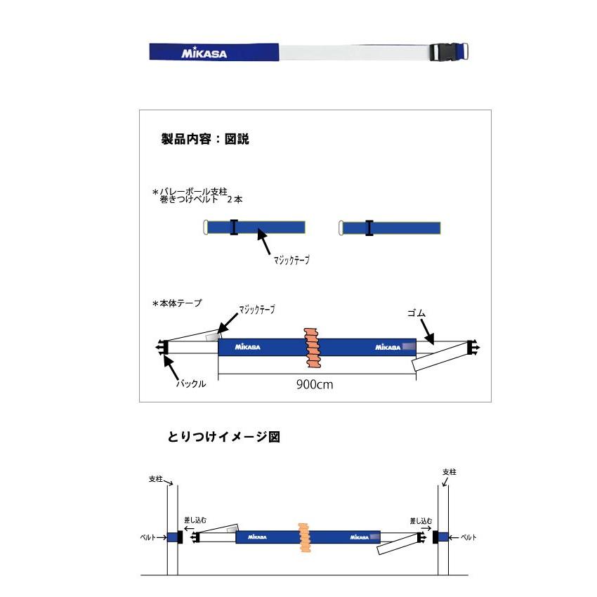 ミカサ センターライン踏み越し防止テープ ブルー VLP-BL 9072024｜ezone｜03