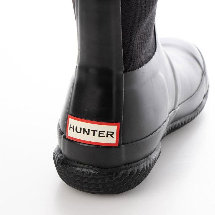 クリアランスセール HUNTER ハンター オリジナル インシュレイティド ロール トップ シェルパ ブーツ WFT2052NREBLK