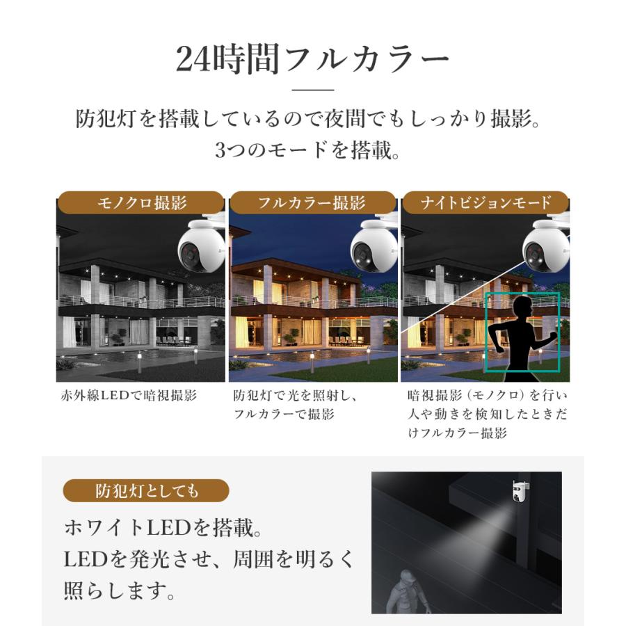 EZVIZ 防犯カメラ 屋外 ネットワークカメラ 家庭用 EZVIZ wifi