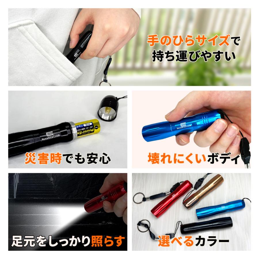 LEDライト 懐中電灯 小型 キーホルダー 電池式 : 防犯カメラ EZVIZ正規
