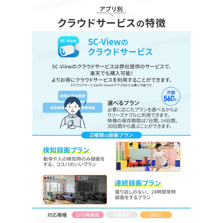 SecuSTATION 見守りカメラ ペットカメラ ベビーモニター ペット 高齢者 