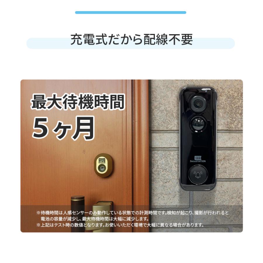 SecuSTATION インターホン ドアホン ワイヤレスチャイム 玄関 SecuSTATION インターホン ドアホン ワイヤレスチャイム 玄関