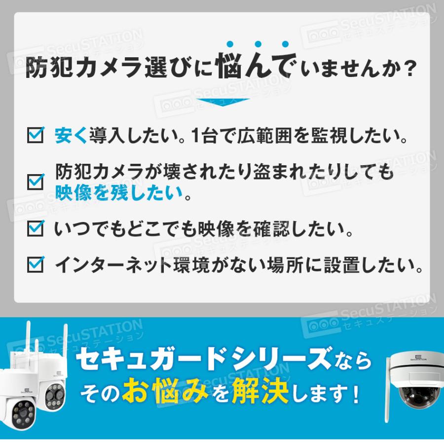 SecuSTATION 高画質ネットワークカメラ 光可視 防犯カメラ SecuSTATION 防犯カメラ 屋外 家庭用 防犯灯 パンチルト 夜間
