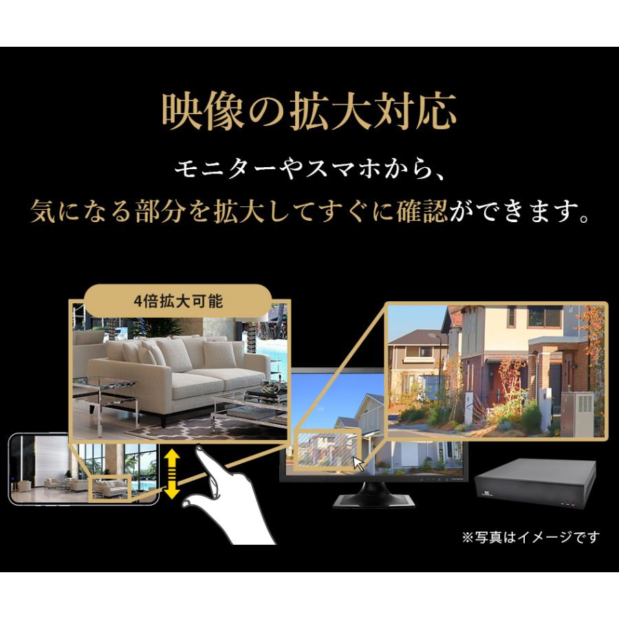 防犯カメラ 録画機 セット 屋外 PoE 家庭用 業務用 AI検知 800万画素 4K 長期保証 XZ48K｜ezviz｜18