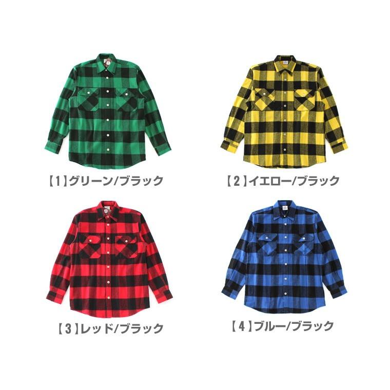 ロスコ シャツ 長袖 ブロック チェック柄 メンズ 大きいサイズ Usaモデル 米軍 ブランド Rothco ネルシャツ フランネルシャツ ミリタリー 4739 Freshbox 通販 Yahoo ショッピング