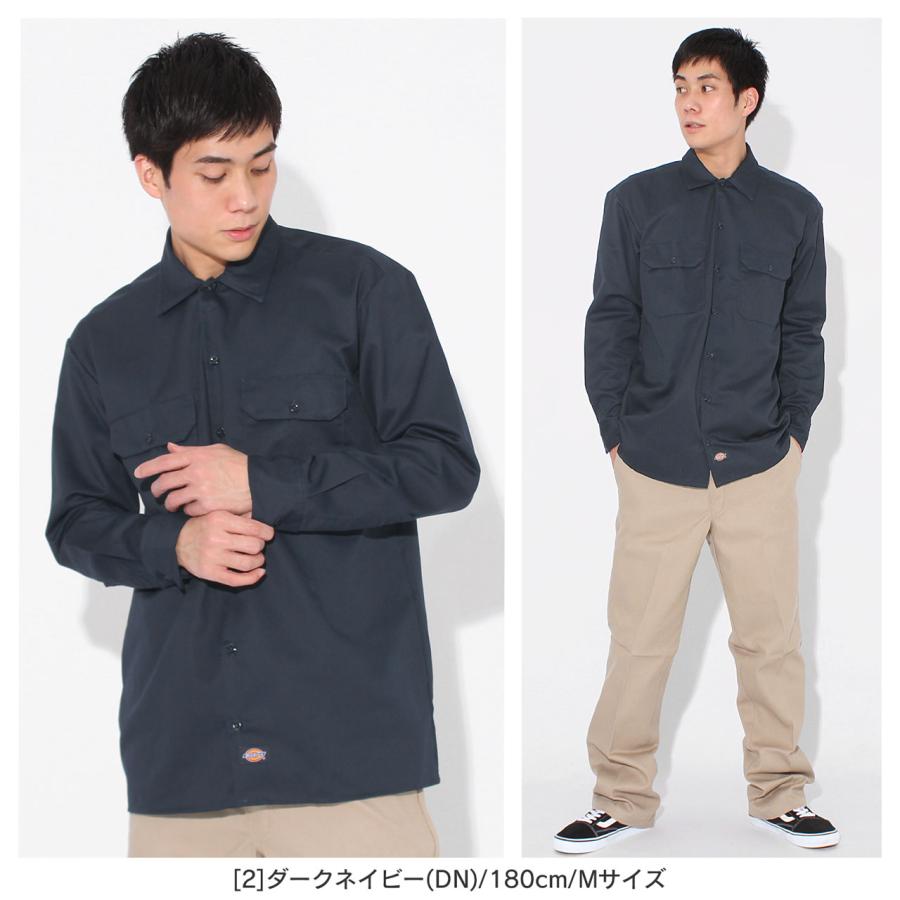 Dickies ディッキーズ 長袖 シャツ メンズ 574 大きいサイズ ワークシャツ 大きめ 無地 ブランド アメカジ カジュアル シンプル USAモデル 爆買 | Dickies | 15