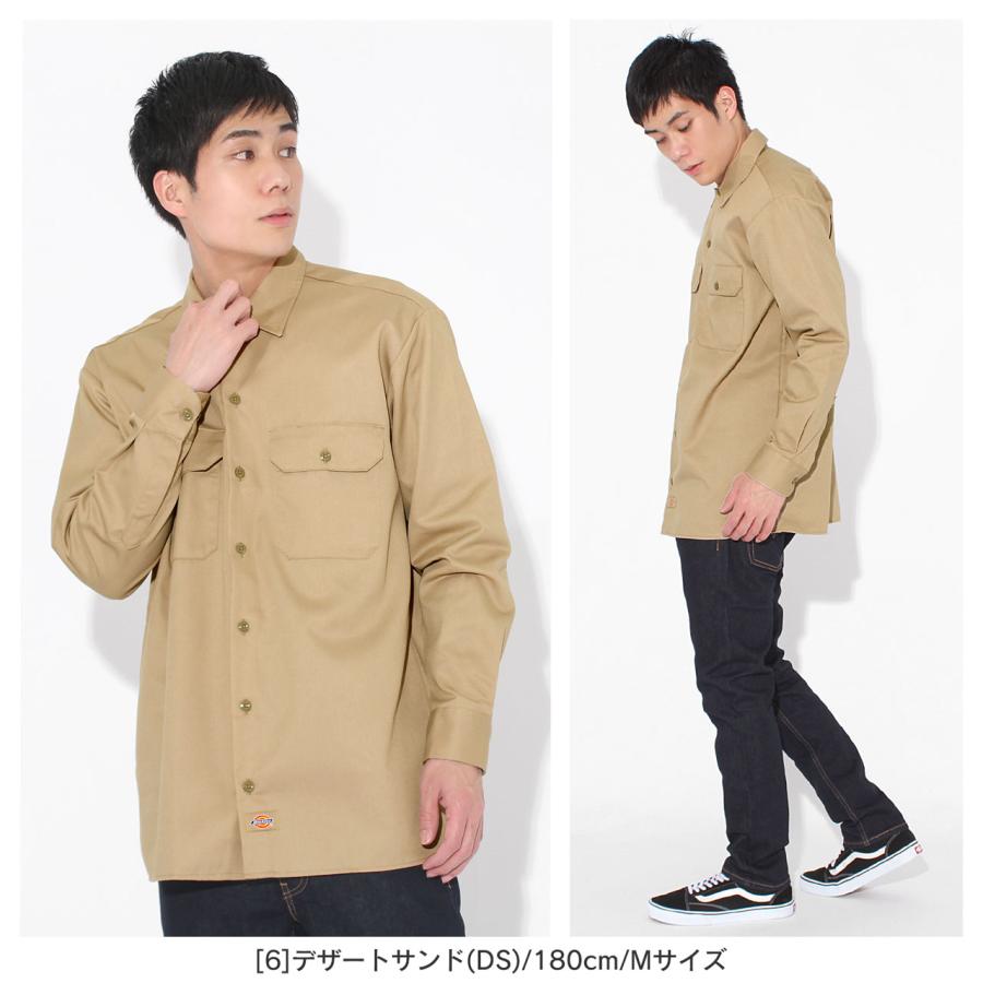 Dickies ディッキーズ 長袖 シャツ メンズ 574 大きいサイズ ワークシャツ 大きめ 無地 ブランド アメカジ カジュアル シンプル USAモデル 爆買 | Dickies | 18