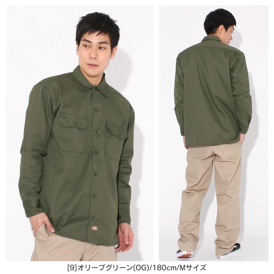 ディッキーズ ワークシャツ 長袖 574 メンズ USAモデル Dickies 長袖シャツ レディース 定番｜f-box｜08