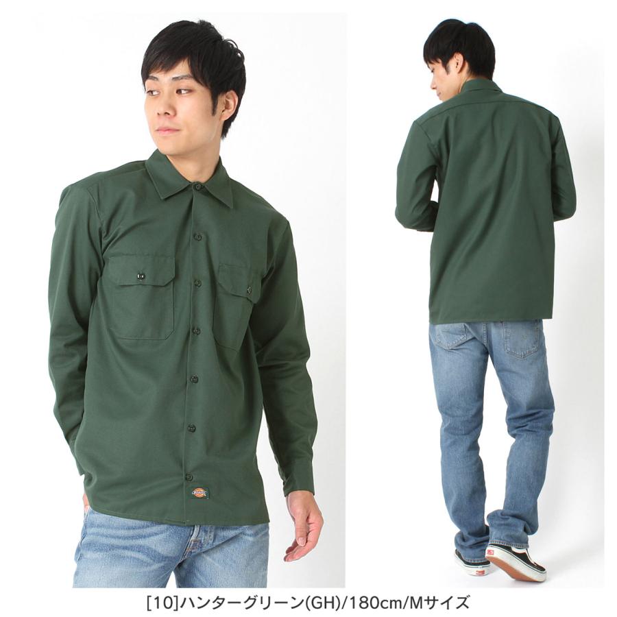 ディッキーズ ワークシャツ 長袖 574 メンズ USAモデル Dickies 長袖シャツ レディース 定番｜f-box｜09