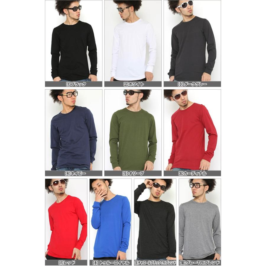 ベラキャンバス ロサンゼルス Tシャツ 長袖 Uネック 無地 メンズ 3501 