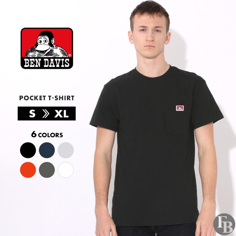 BEN DAVIS（ベンデイビス） Tシャツ 半袖 ポケット メンズ USAモデル