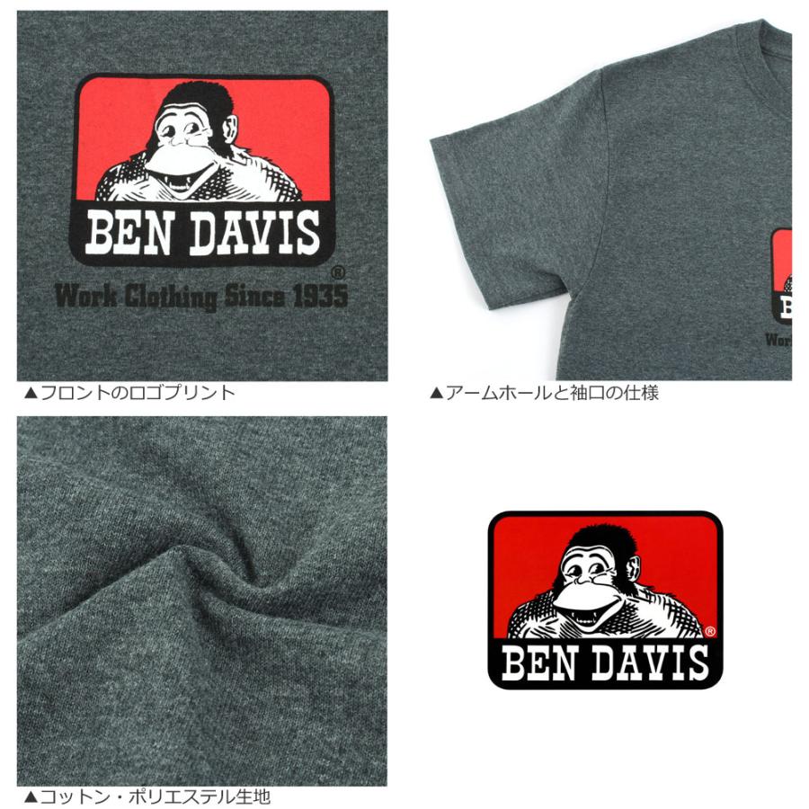 ベンデイビス Tシャツ 半袖 メンズ USAモデル BEN DAVIS 半袖Tシャツ ロゴT ビッグシルエット【メール便可】｜f-box｜05