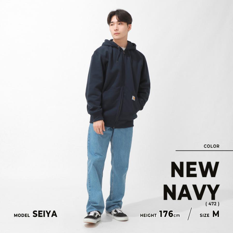 【カーハート】ジップパーカー　裏地サーマル　企業ロゴ　3XL 黒　ビックサイズp Carhartt（カーハート） パーカー Midweight Hooded Zip Sweat