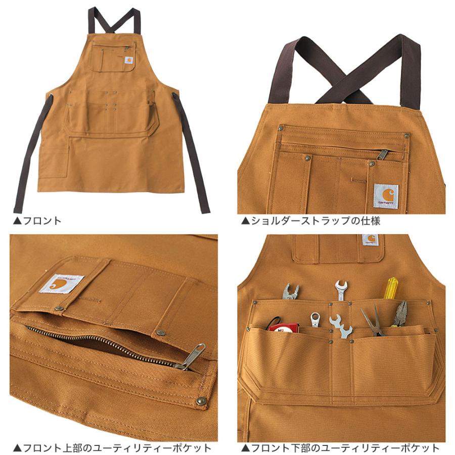 carhartt カーハート オーバーオール エプロン Carhartt（カーハート） エプロン メンズ レディース おしゃれ 無地 大