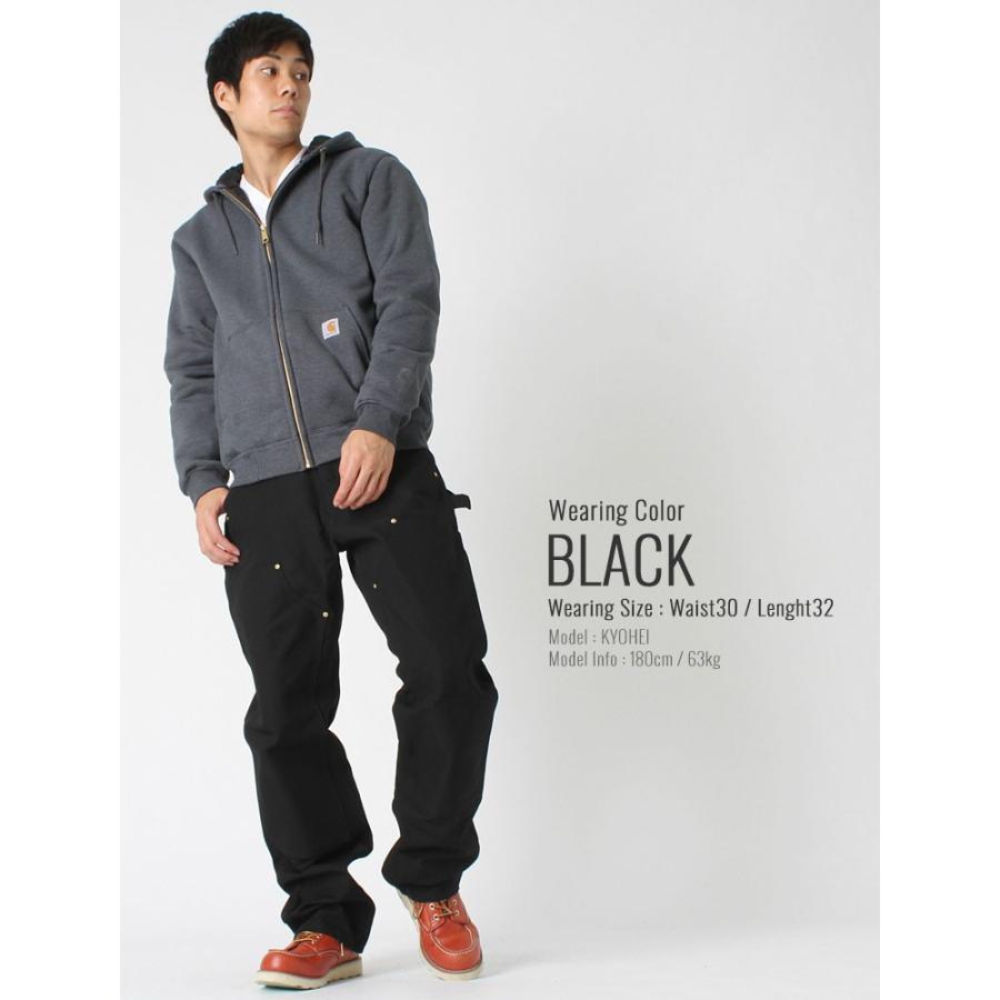 予約販売品】 USA製 カーハート Carhartt B01 W40L32 ダブルニー BLK