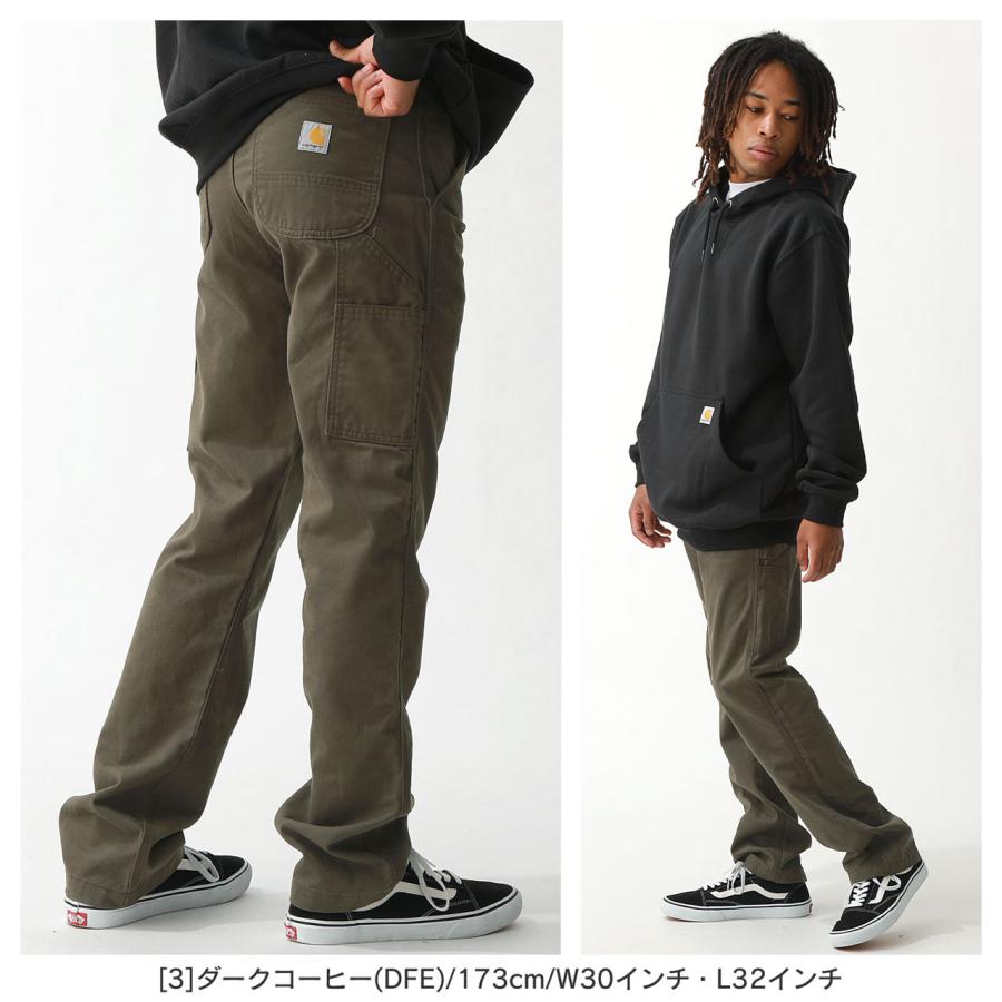 Carhartt カーハート ペインターパンツ メンズ ピーチスキン ウォッシュド 9.25オンス ワークパンツ 太め ワイド 大きいサイズ USAモデル (carhartt-b324)｜f-box｜05