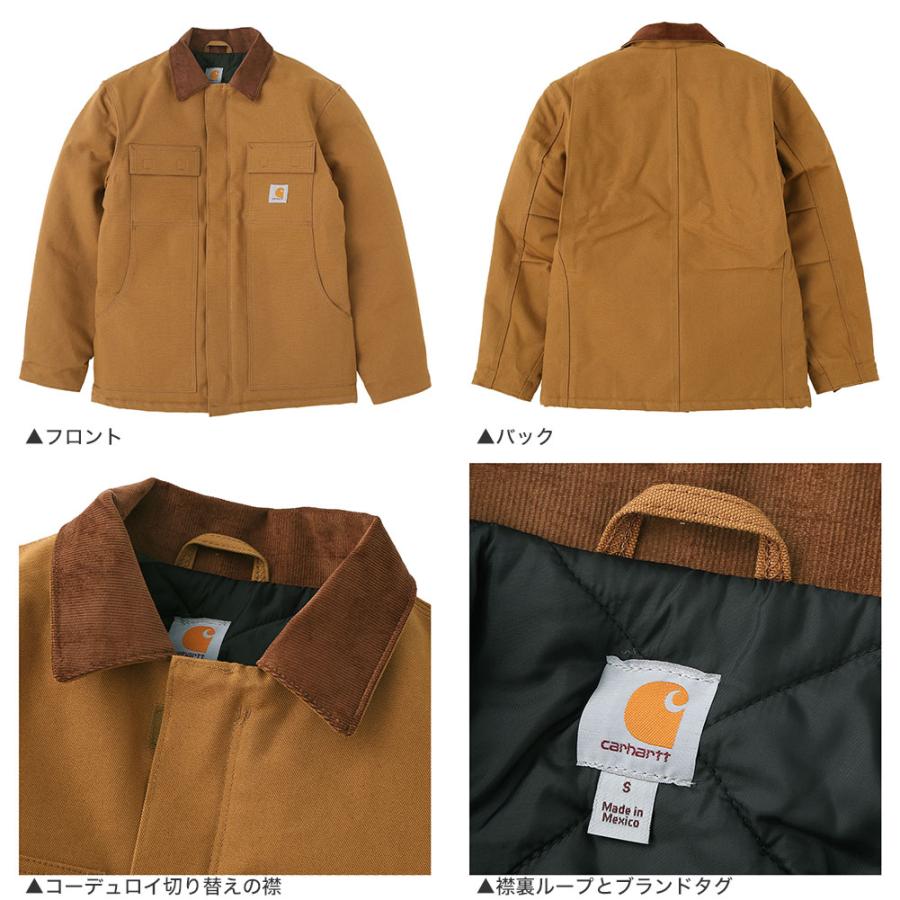 Carhartt カーハート トラディショナルコート ジャケット C003 メンズ ワークジャケット ダック アウター 大きいサイズ アメカジ  ブランド USAモデル