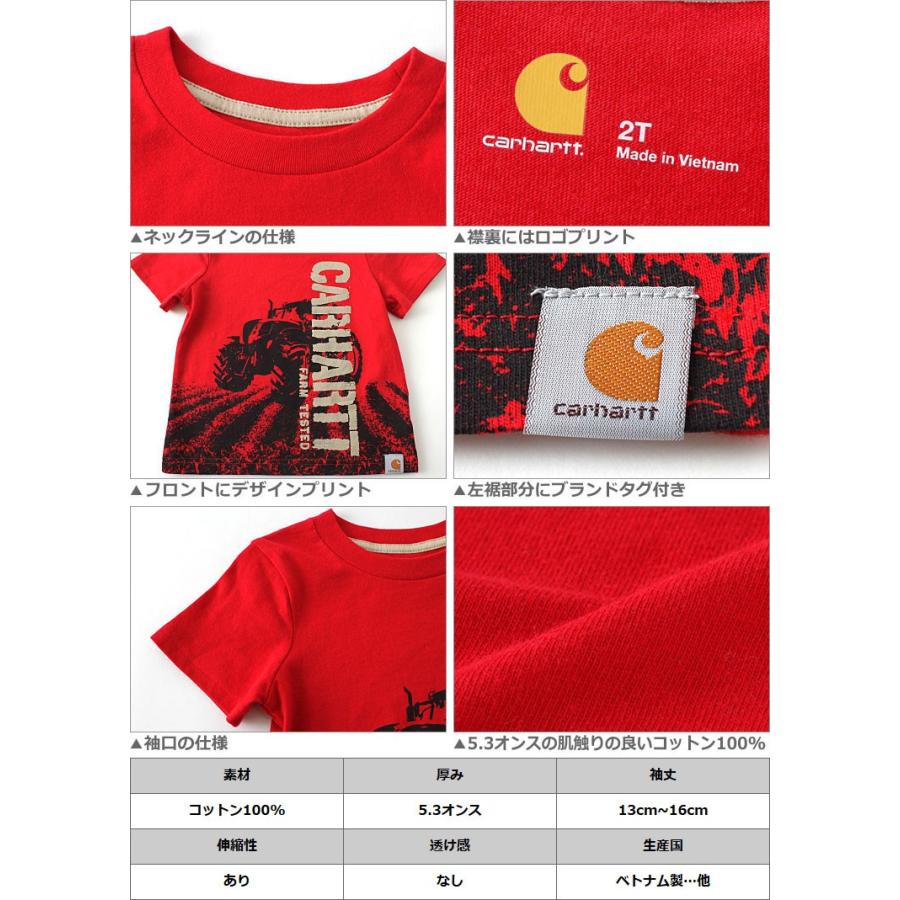 カーハート　Tシャツ　ポケット　赤　レッド　ロゴ　キッズ　L(14-16) carhartt - カーハート Tシャツ ポケット 赤 レッド ロゴ キッズ L(14