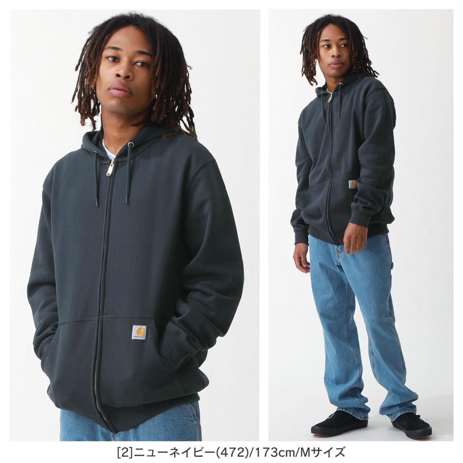 Carhartt カーハート パーカー K122 メンズ ジップアップ スウェット 裏起毛 厚手 USAモデル｜f-box｜04