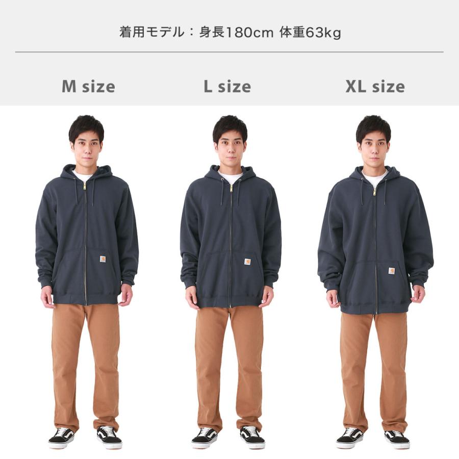 カーハート パーカー ジップアップ 無地 メンズ 大きいサイズ ブランド K122 Usaモデル ブランド スウェット アメカジ 裏起毛 Carhartt K122 Freshbox 通販 Yahoo ショッピング