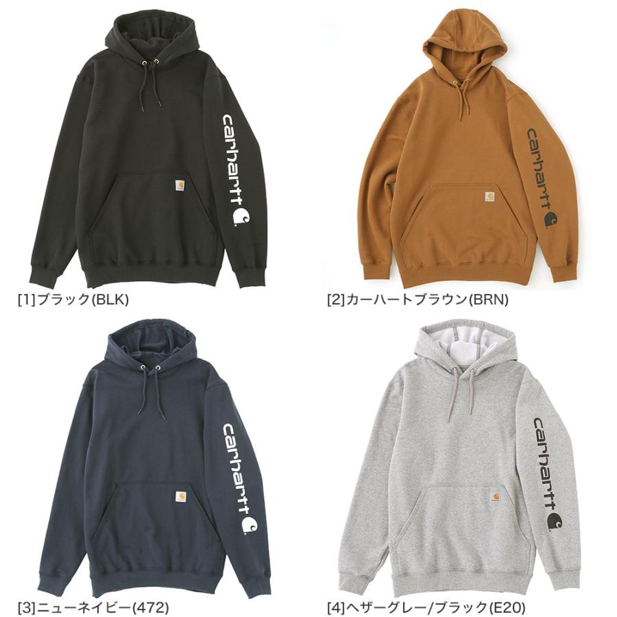 [ビッグサイズ] Carhartt カーハート パーカー メンズ スウェット 裏起毛 無地 ロゴ 厚手 USAモデル｜f-box｜10