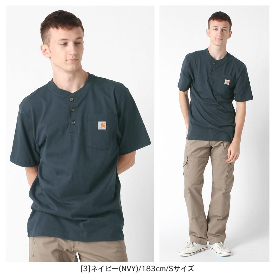 Carhartt（カーハート） tシャツ メンズ 大きいサイズ ヘンリーネック