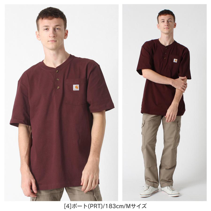 Carhartt（カーハート） tシャツ メンズ 大きいサイズ ヘンリーネック
