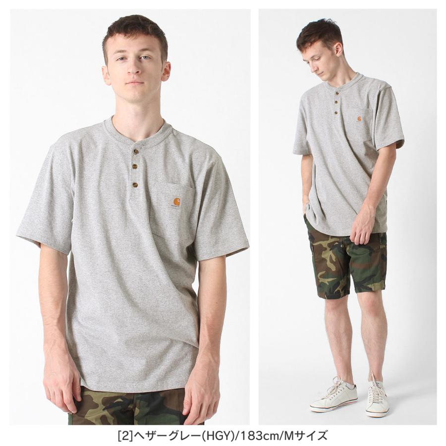 Carhartt（カーハート） tシャツ メンズ 大きいサイズ ヘンリーネック