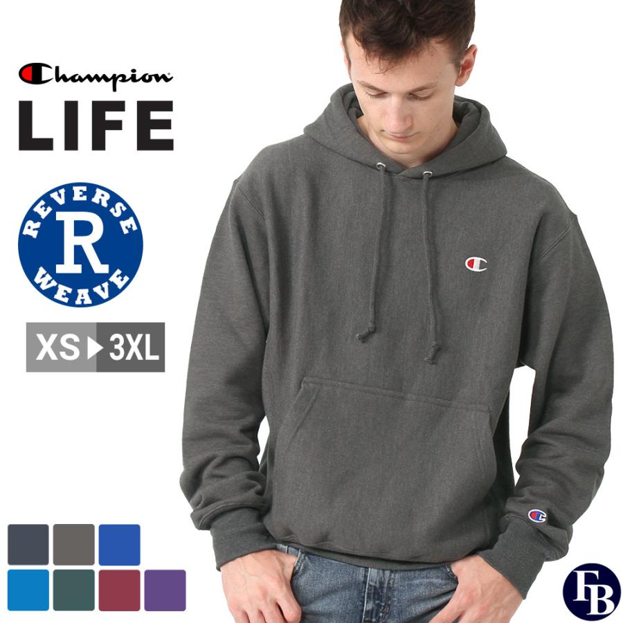 Champion チャンピオン パーカー メンズ 袖ロゴ 裏起毛 GF68 Champion チャンピオン パーカー メンズ 袖ロゴ 裏起毛 GF68