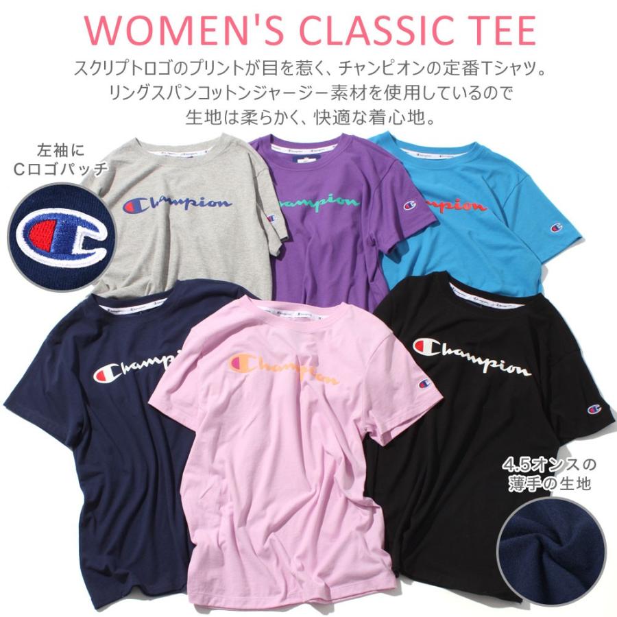Champion [レディース チャンピオン Tシャツ 半袖 クルーネック
