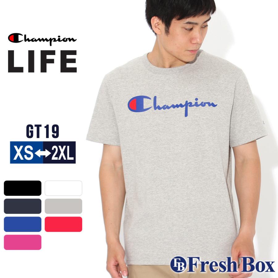 チャンピオン Tシャツ 半袖 クルーネック メンズ レディース 大きいサイズ Gt19 Y054 ブランド アメカジ Usaモデル Cop Champion Gt19 Y054 Sale Freshbox 通販 Yahoo ショッピング