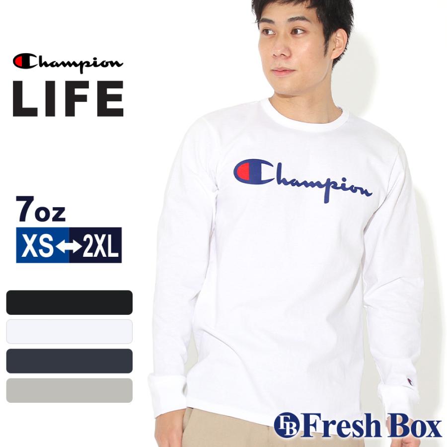 Champion チャンピオン ロンT メンズ 長袖Tシャツ 厚手 プリント Champion チャンピオン ロンT メンズ 長袖Tシャツ 厚手 プリント