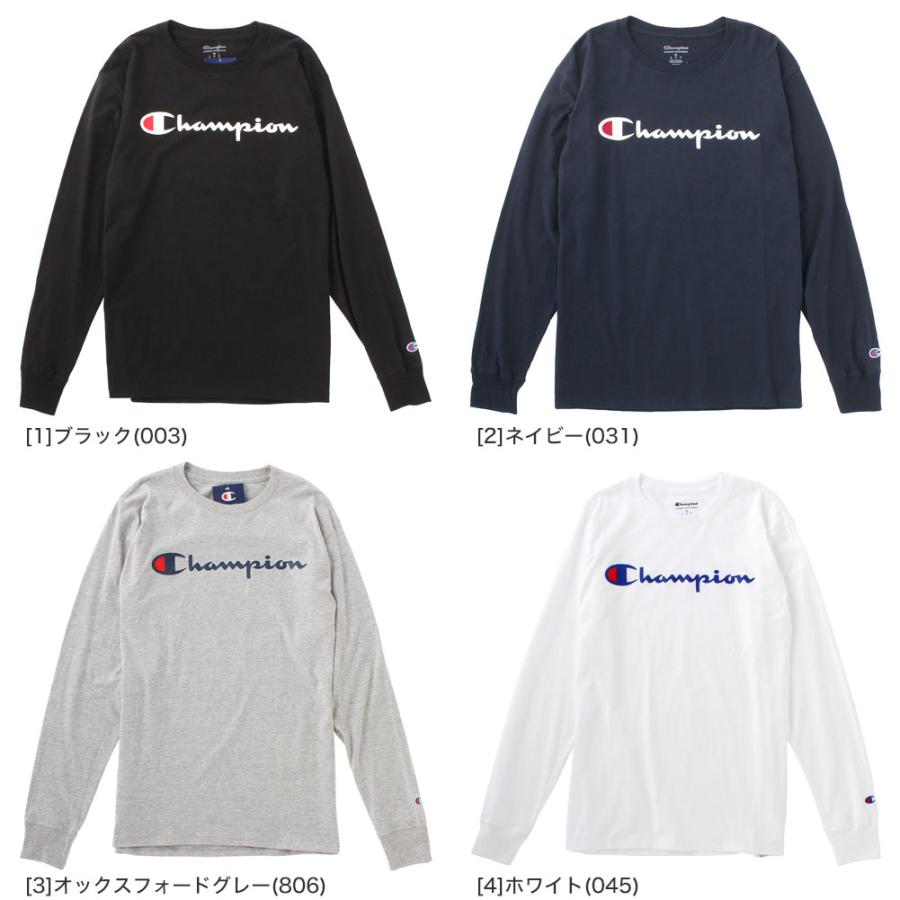 【送料無料】 チャンピオン ロンT メンズ 長袖Tシャツ Champion ロゴ プリント Tシャツ 長袖 大きいサイズ アメカジ レディース USAモデル [GT78H Y07694]｜f-box｜05