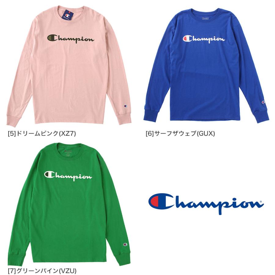 Champion チャンピオン ロンT メンズ 長袖Tシャツ プリント ロゴ Champion チャンピオン ロンT メンズ 長袖Tシャツ プリント ロゴ