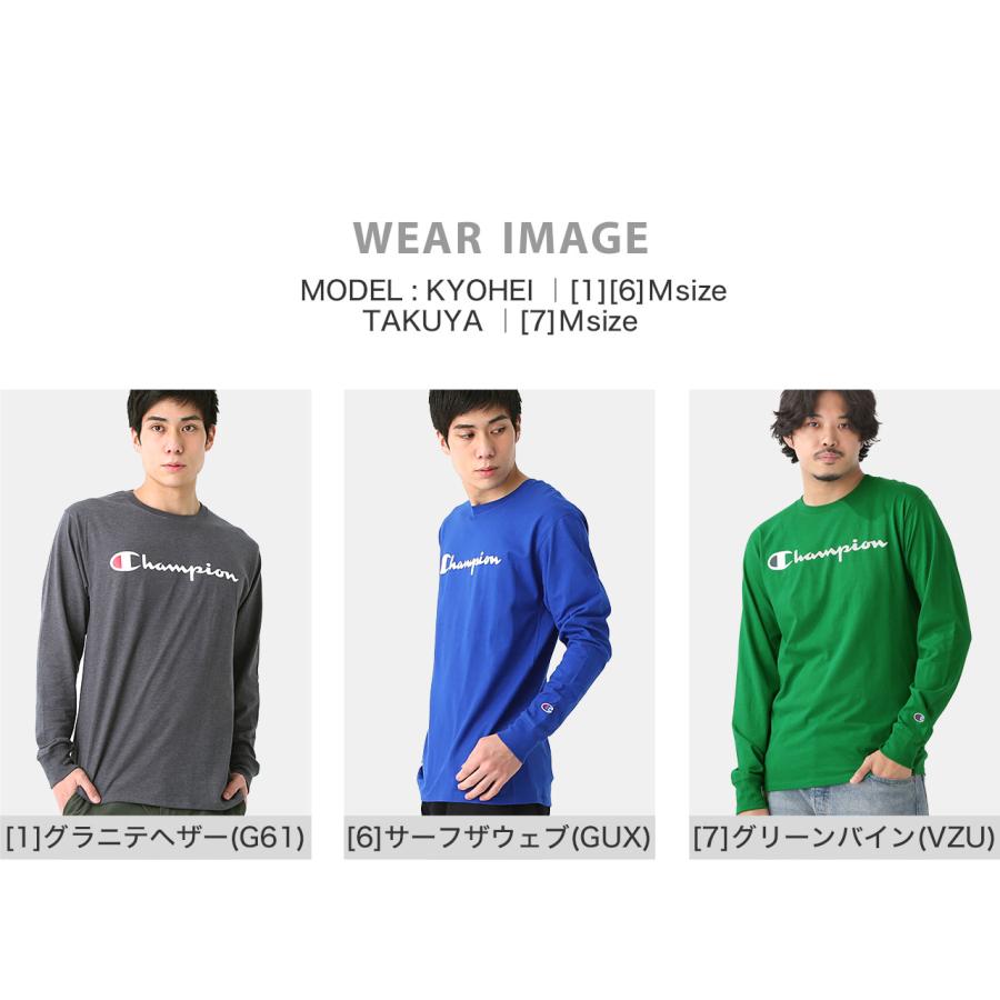 Champion チャンピオン ロンT メンズ 長袖Tシャツ プリント ロゴ Champion チャンピオン ロンT メンズ 長袖Tシャツ プリント ロゴ