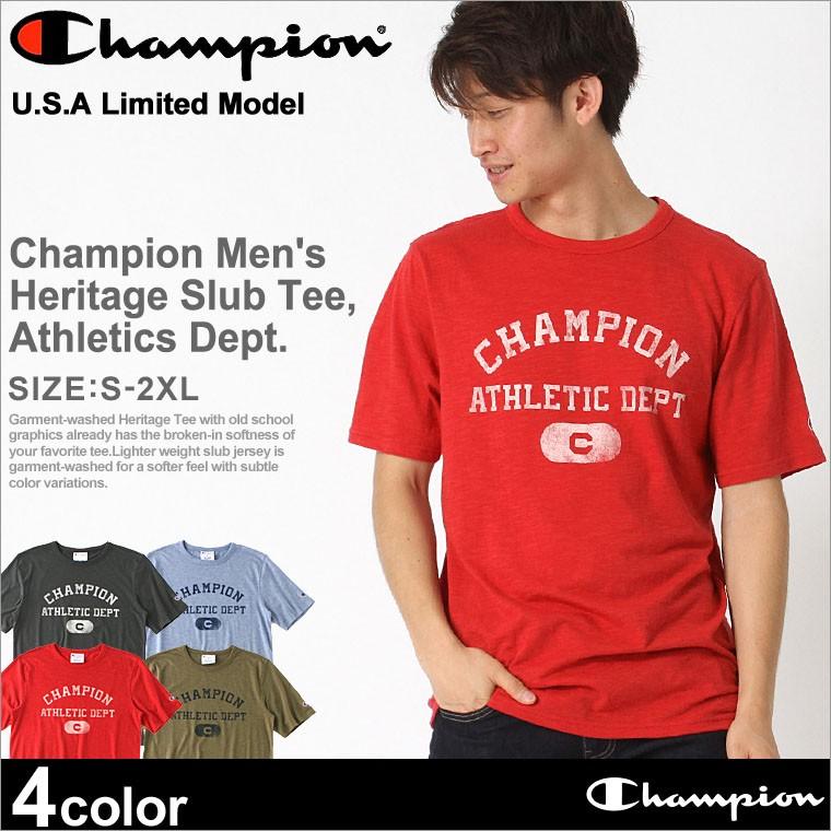 チャンピオン Tシャツ 半袖 メンズ 18％OFF 大きいサイズ 半袖Tシャツ アメカジ ロゴ 期間限定特価品 USAモデル ブランド
