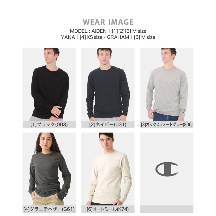 Champion チャンピオン Tシャツ 長袖 ロンT メンズ レディース Champion チャンピオン Tシャツ 長袖 ロンT メンズ レディース