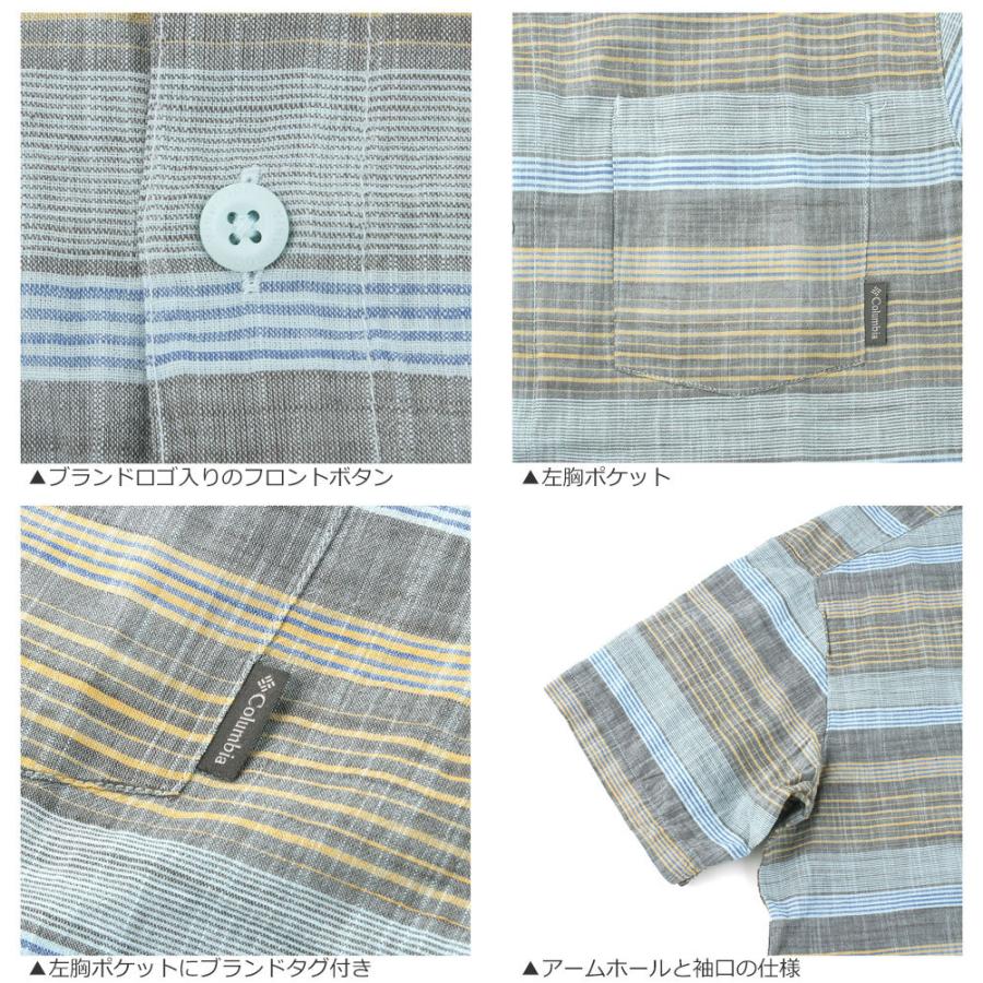 Columbia（コロンビア） シャツ メンズ チェック 半袖 薄手 チェック
